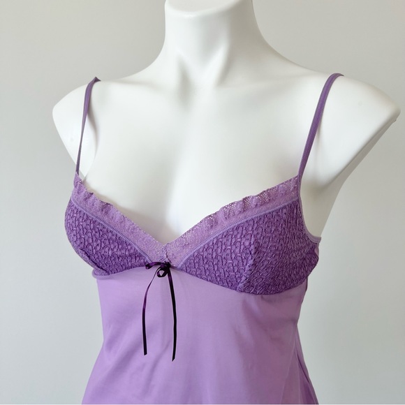 Victoria’s Secret Angels Purple Mesh Slip Nighty M - Picture 2 of 9